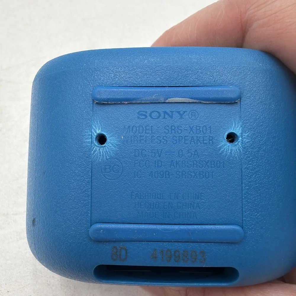 Sony SRS-XB01 Compact Portable Bluetooth Speaker - Blue